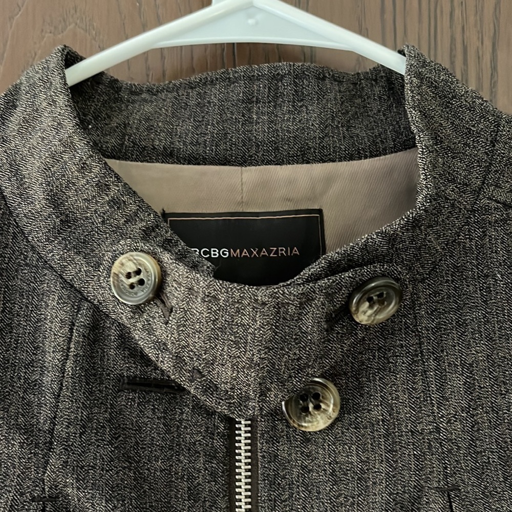 Bcbg Maxazria Dark Brown Small Patterned Jacket. … - image 2